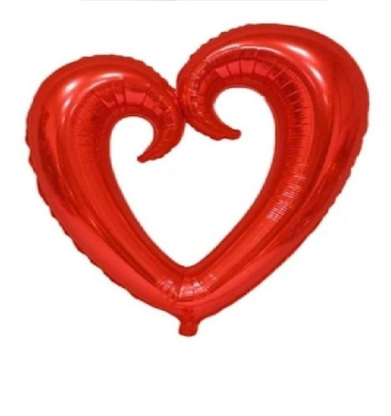 Globo Metalico Corazón Rojo 100x108cm B40-1