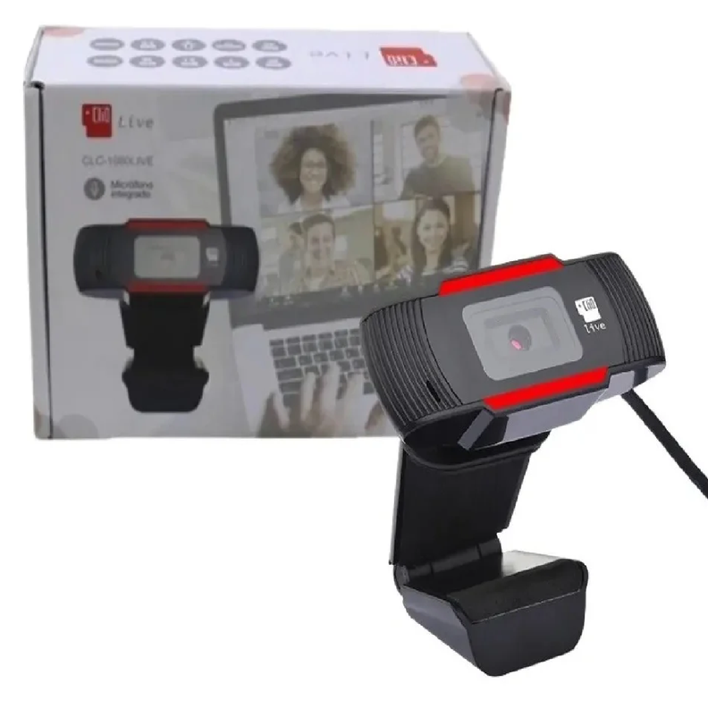 Webcam Full Hd Clio Clc-1080 Live Microforo Integrado B9-0