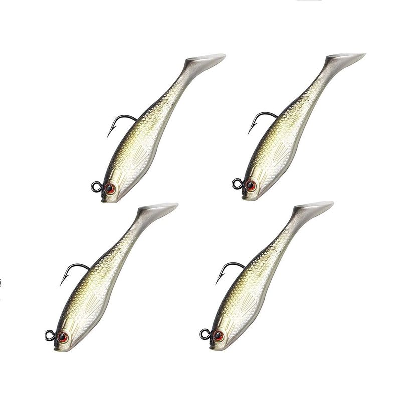 Señuelo Vinilo De Pesca Truchas Salmónideos 4 Unid. 28 Grs-0