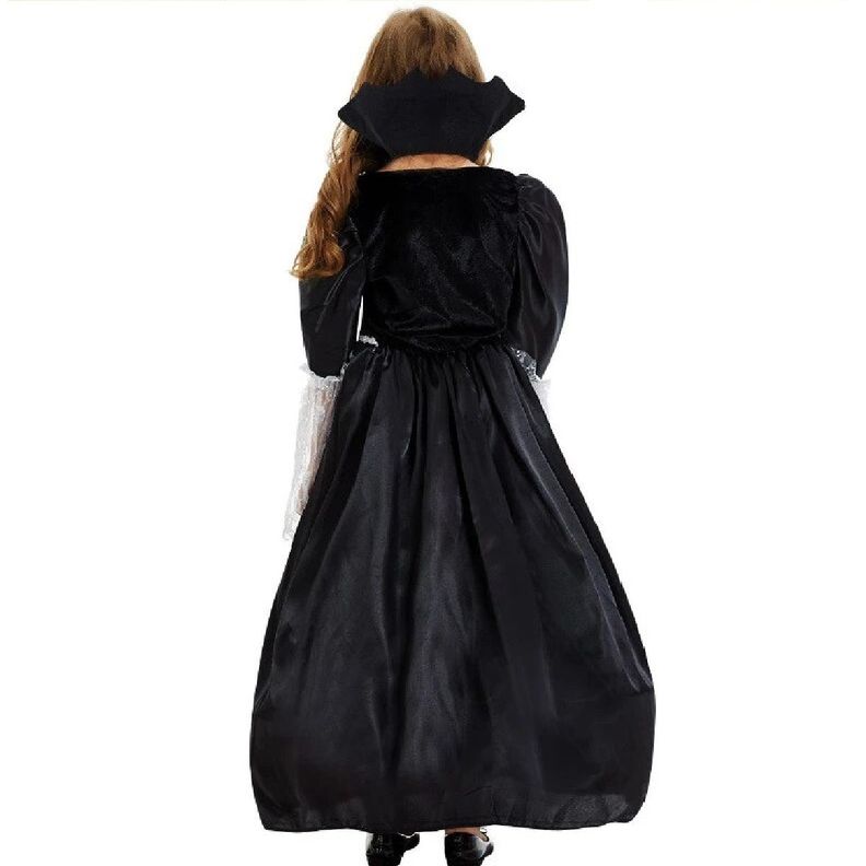 Disfraz Vampiresa Medieval, Incluye Cuello Y Vestido c:17028-1