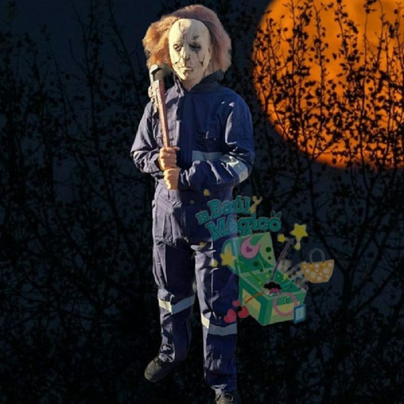 Disfraz De Halloween De Michael Myers, Máscara Y Herramienta-1
