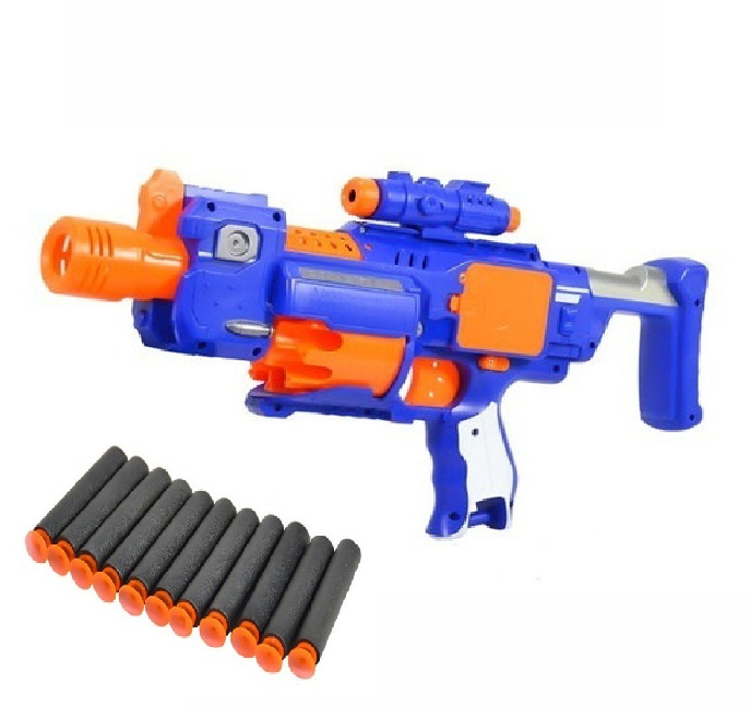 Pistola De Bombardeo Con 20 Dardos De Espuma Storm Gun-1