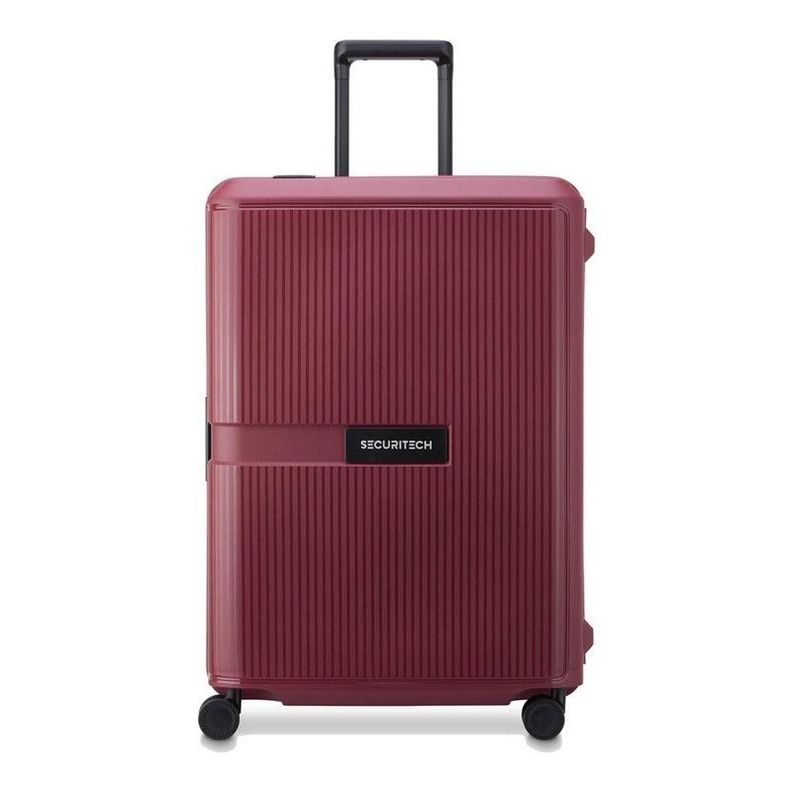 MALETA MEDIANA 70 cm. SECURITECH STONE by DELSEY ROJA Rojo