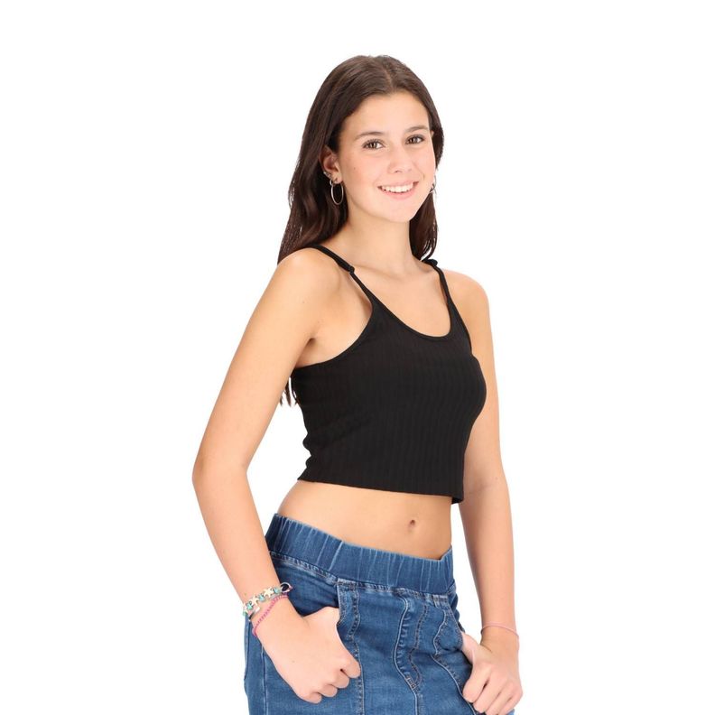 Crop Top Juvenil Diseño Tejido Caffarena -2