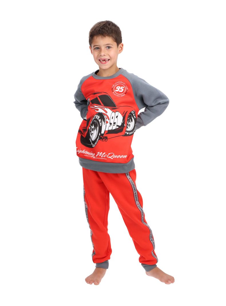 Pijama Algodón Cars Rojo Caffarena-0