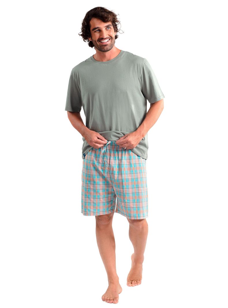 Pijama corto algodón Mota-1