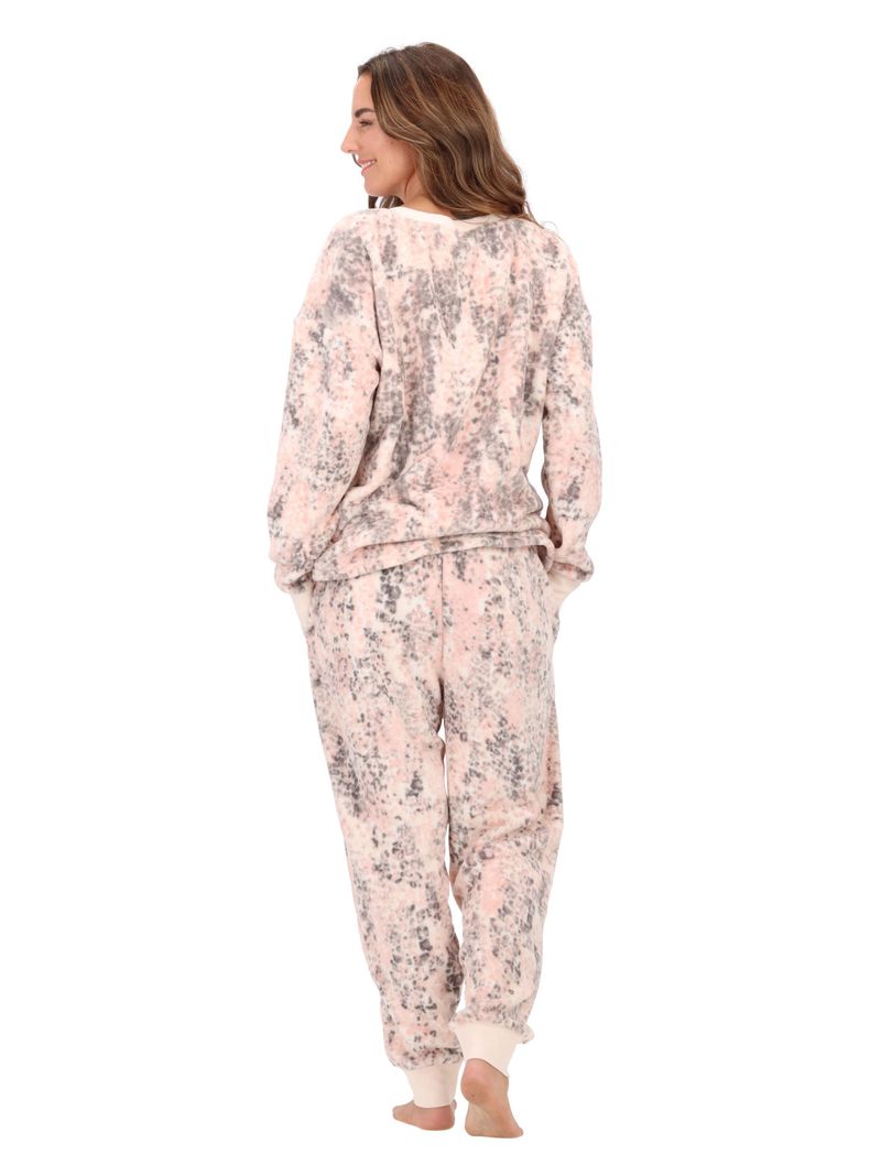 PIjama Coral Fleece Rosado Claro Caffarena-2