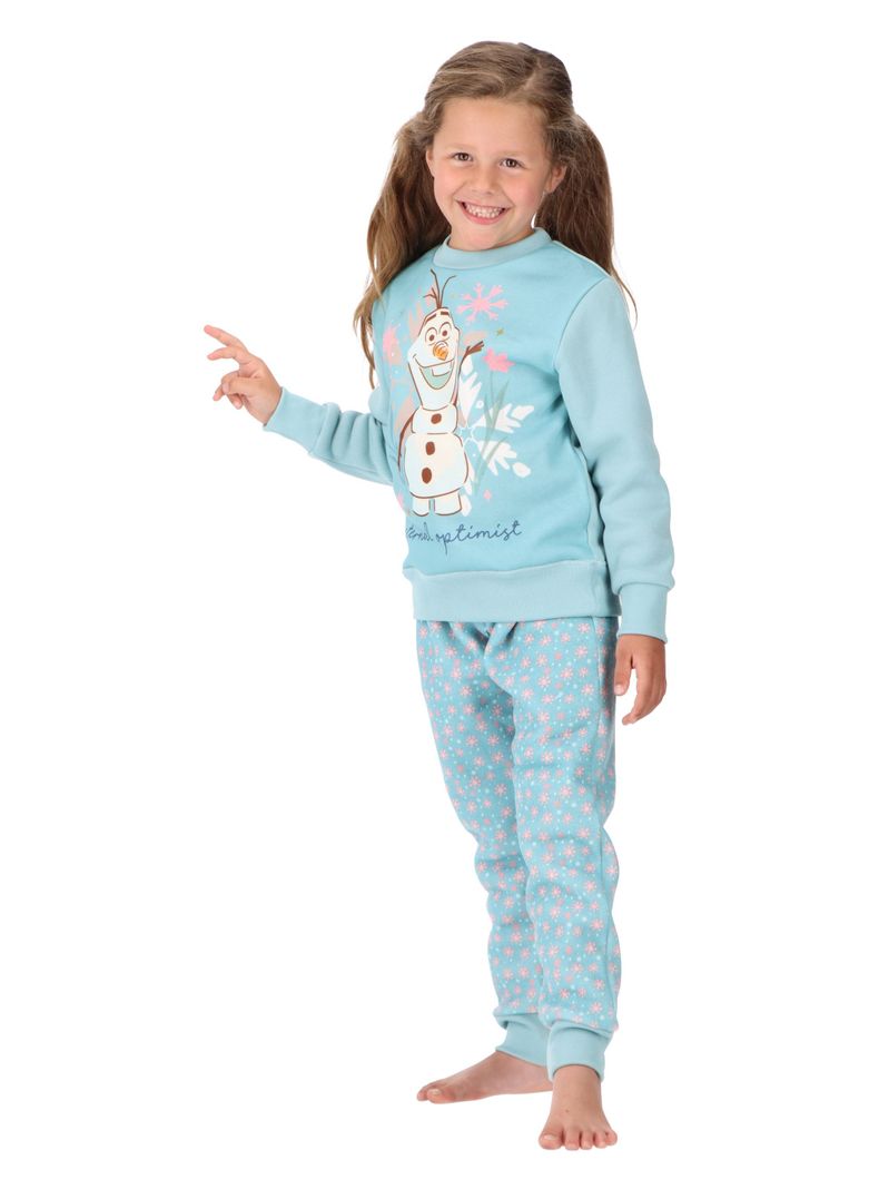 Pijama Frozen Algodón Celeste Caffarena-1