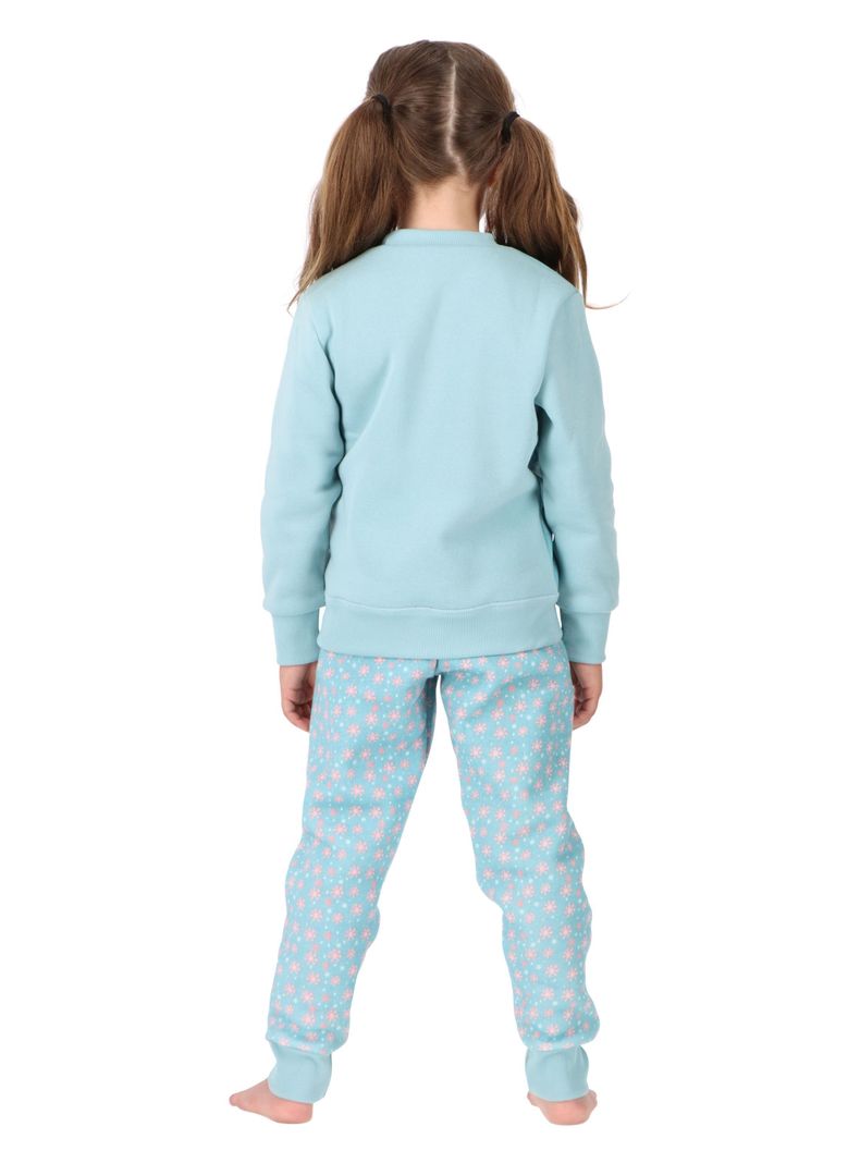 Pijama Frozen Algodón Celeste Caffarena-2