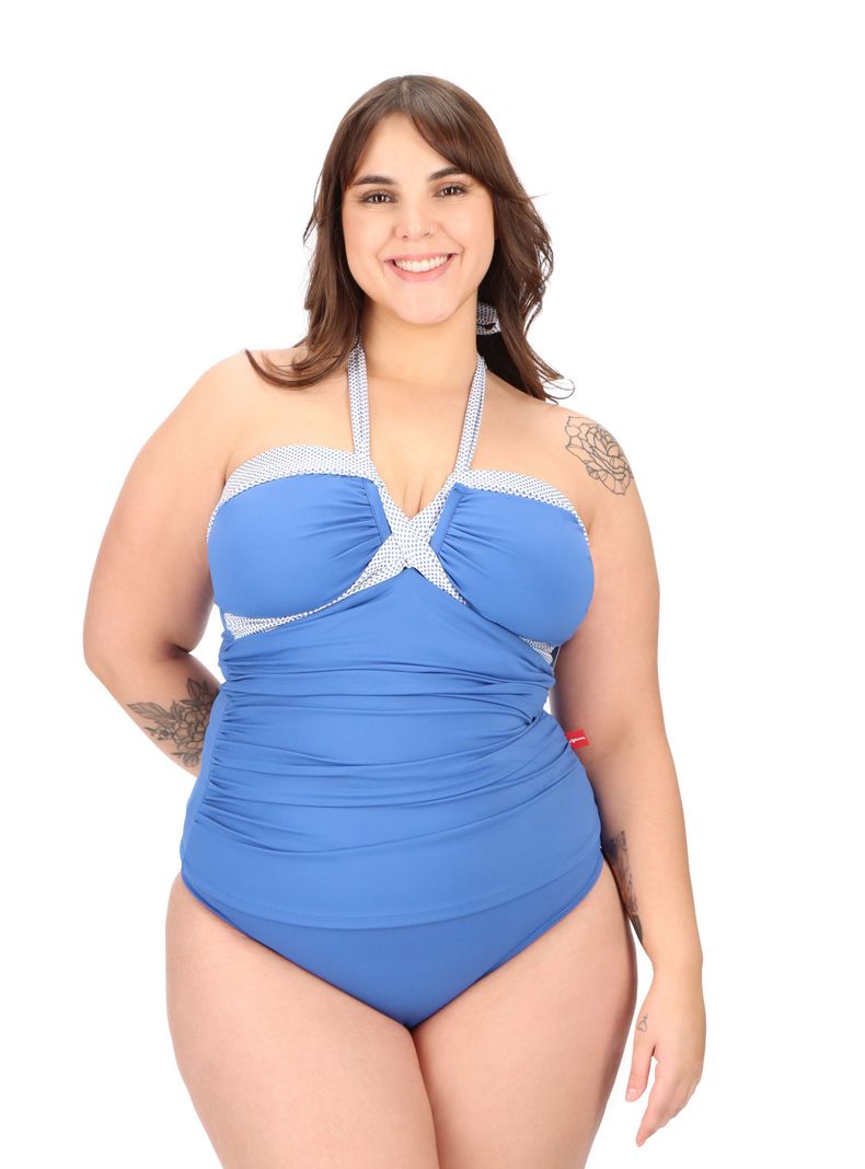 TANKINI BIKINI  MODELANTE CAFFARENA AZUL -0