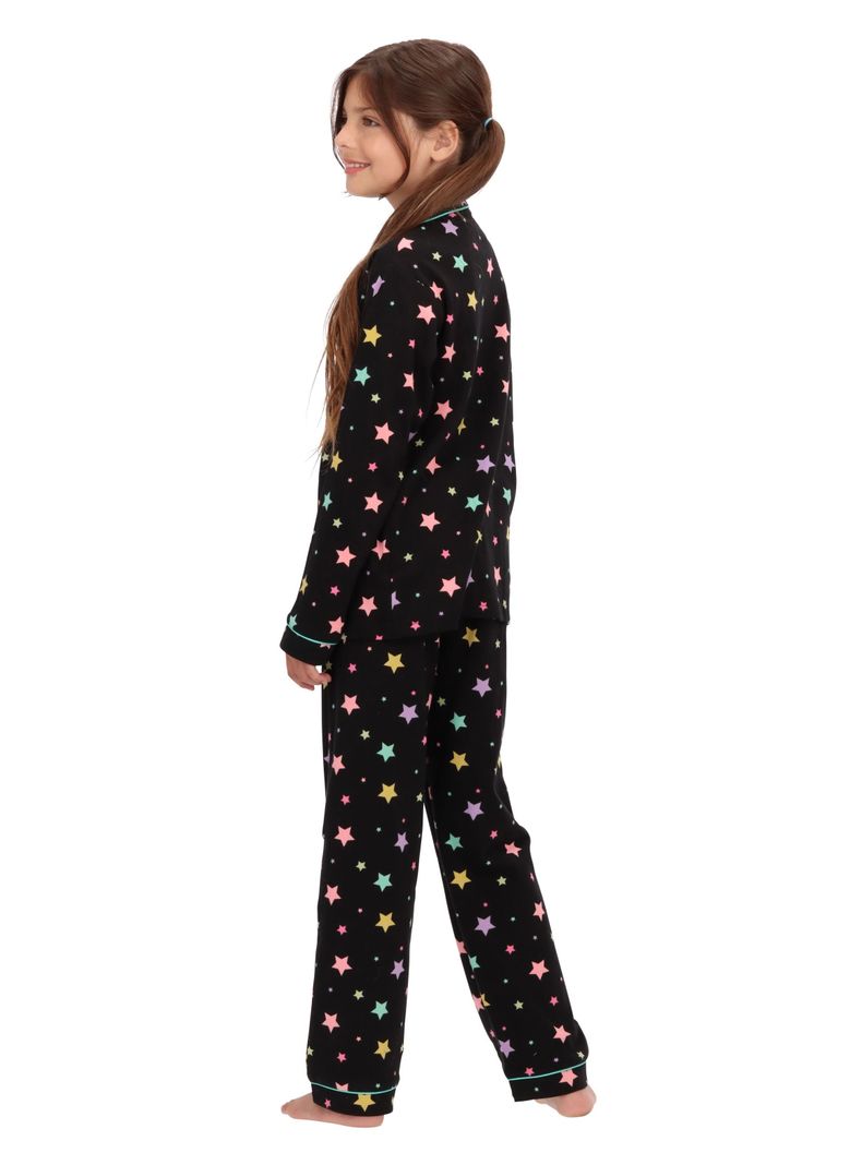 Pijama Infantil Negro Niña Caffarena-2