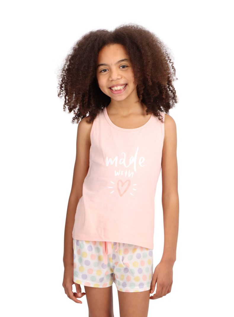 Pijama Corto Algodón Infantil Caffarena-0