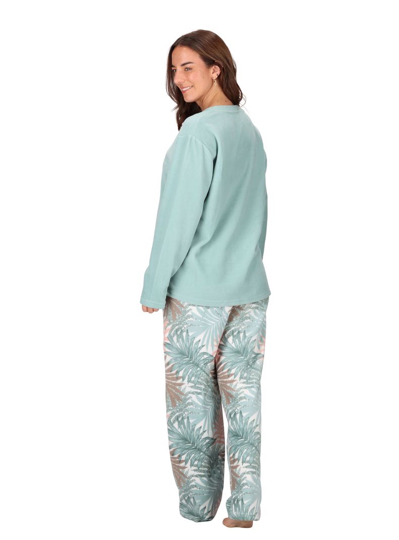 Pijama Micropolar Verde Caffarena-4