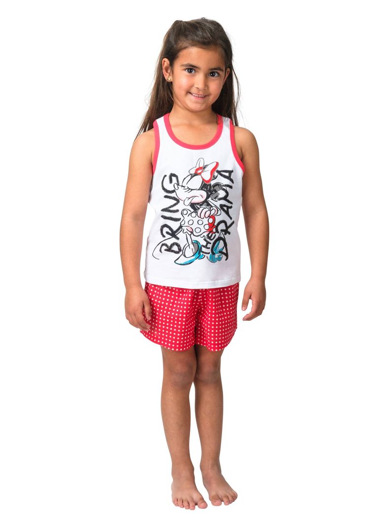 Pijama Algodón Minnie Blanco Caffarena-0