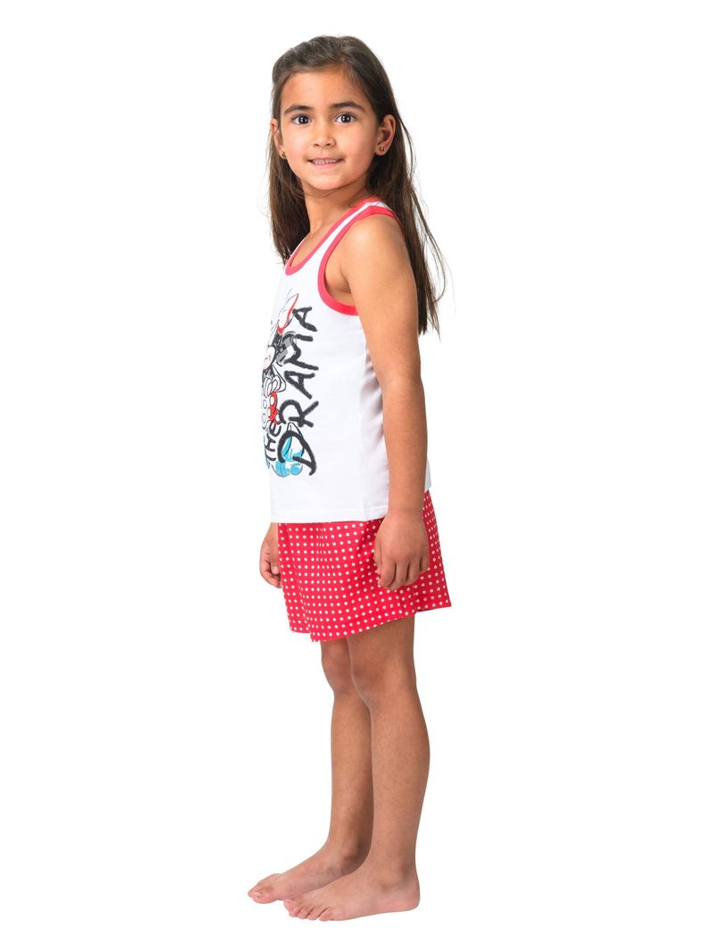 Pijama Algodón Minnie Blanco Caffarena-1