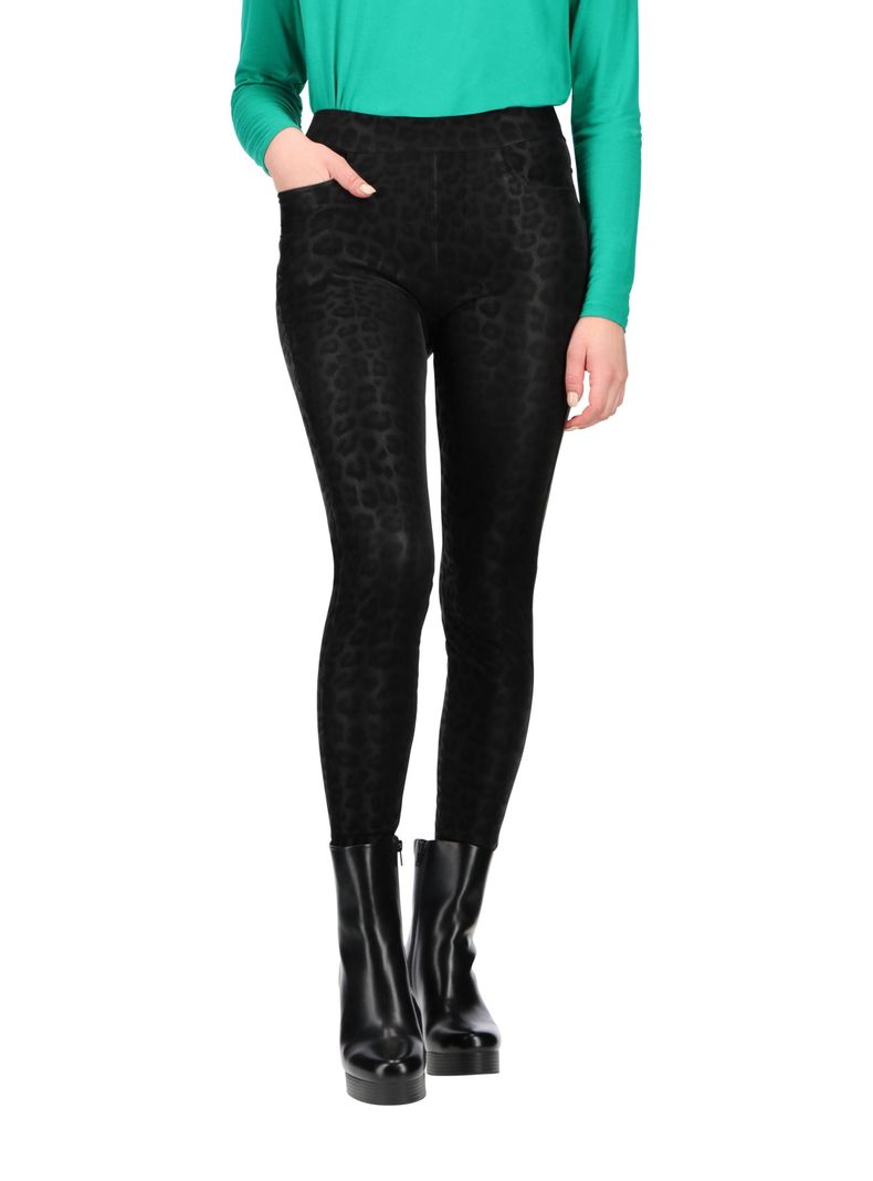 Legging Diseño Térmica Negro Caffarena-0