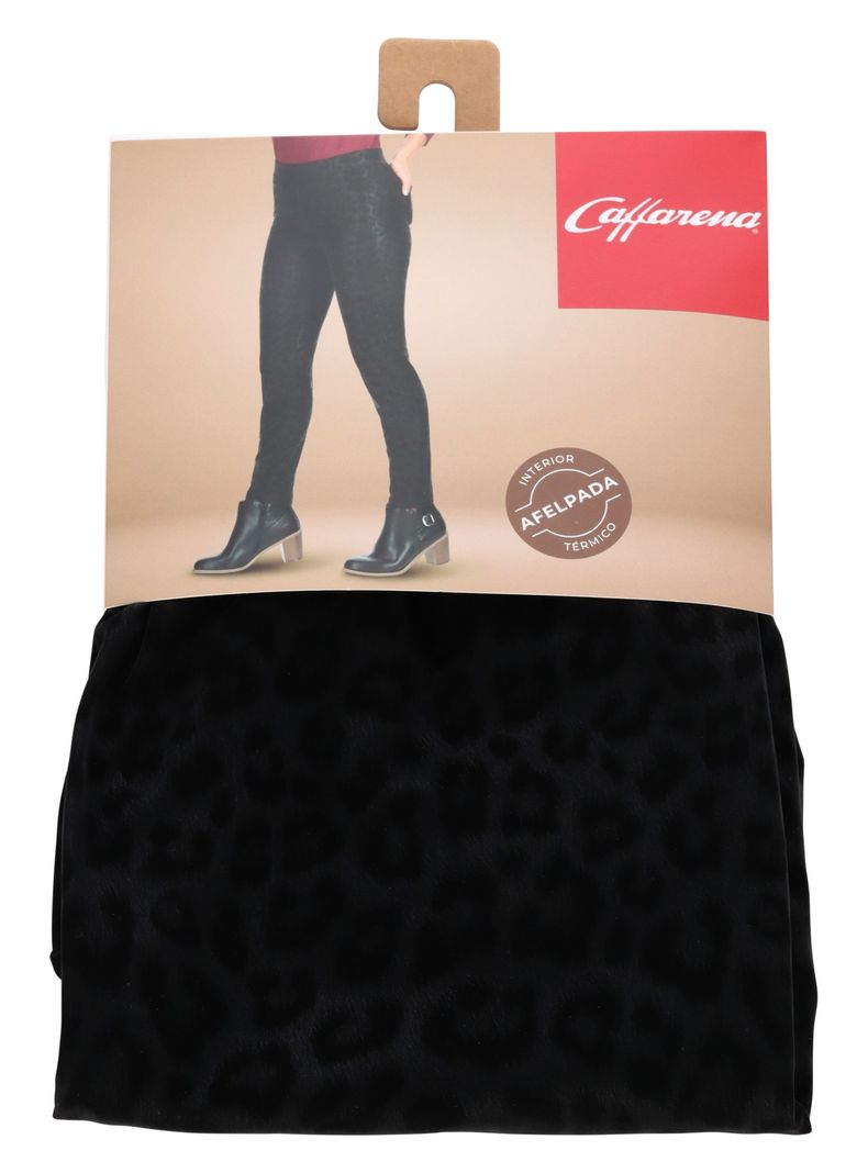 Legging Diseño Térmica Negro Caffarena-3