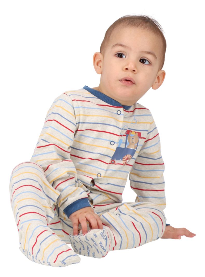 Pijama enterito niño Gris Motita-1