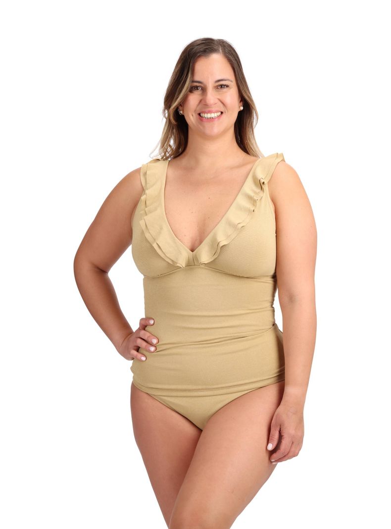 Tankini Bikini Modelante Camel Caffarena -2