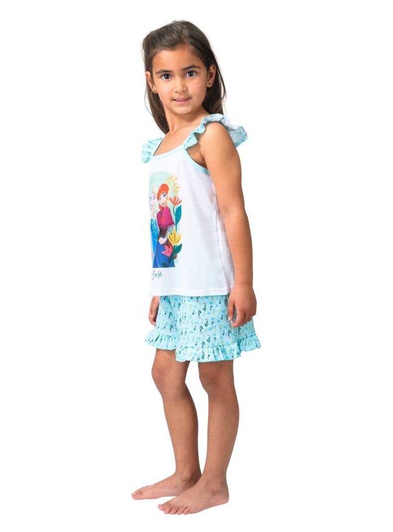 Pijama Algodón Frozen Celeste Caffarena-1