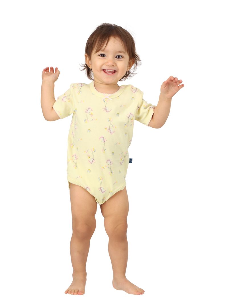 Body Niña Pack 3 Amarillo Mota -2