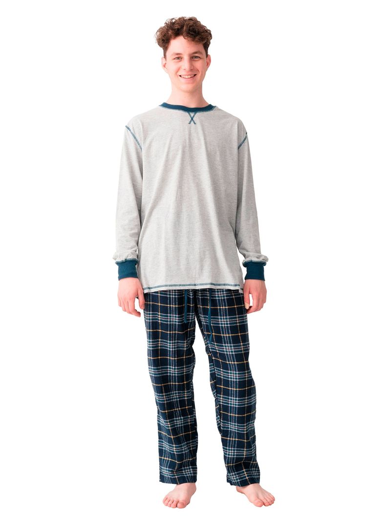 Pijama Algodón MOTA Con Bolsillos-0
