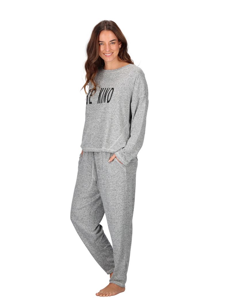 Pijama Viscosa Gris Caffarena -1