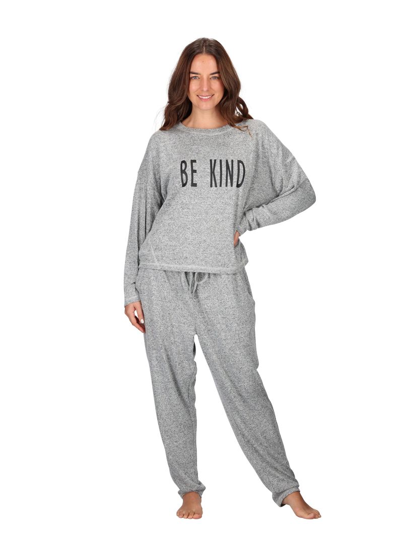 Pijama Viscosa Gris Caffarena -2