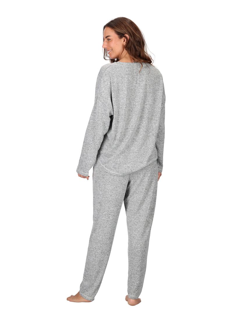 Pijama Viscosa Gris Caffarena -3
