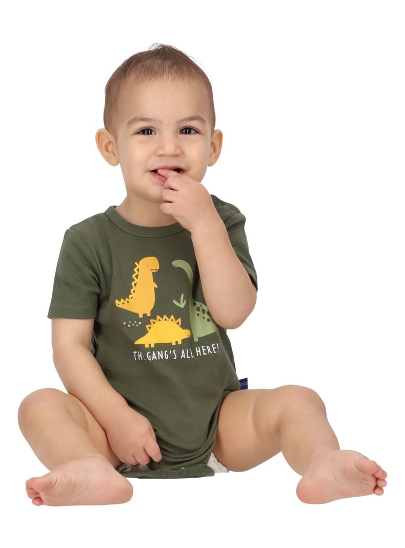 Body Niño Pack 3 Verde Motita-2