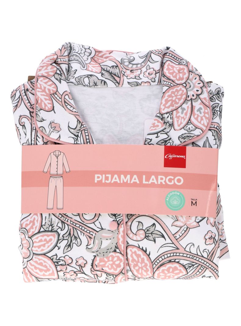 PIJAMA LARGO ALGODÓN CAFFARENA PALO ROSA-6