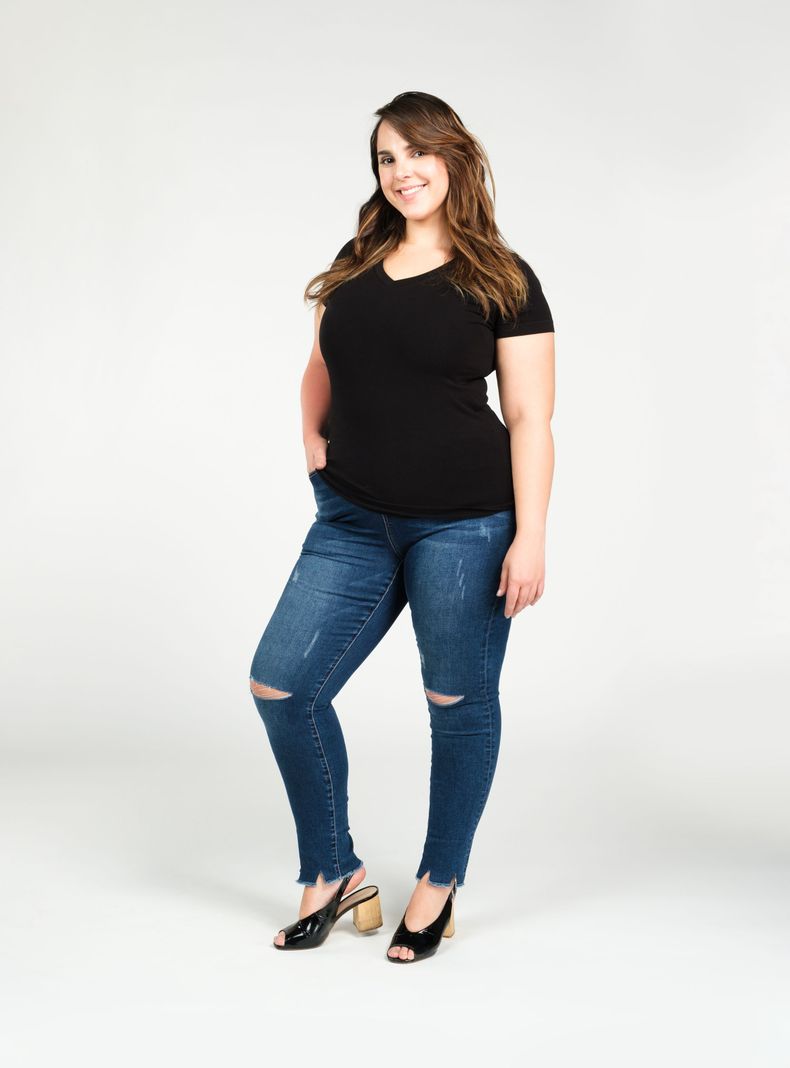Legging algodón Caffarena Azul-4