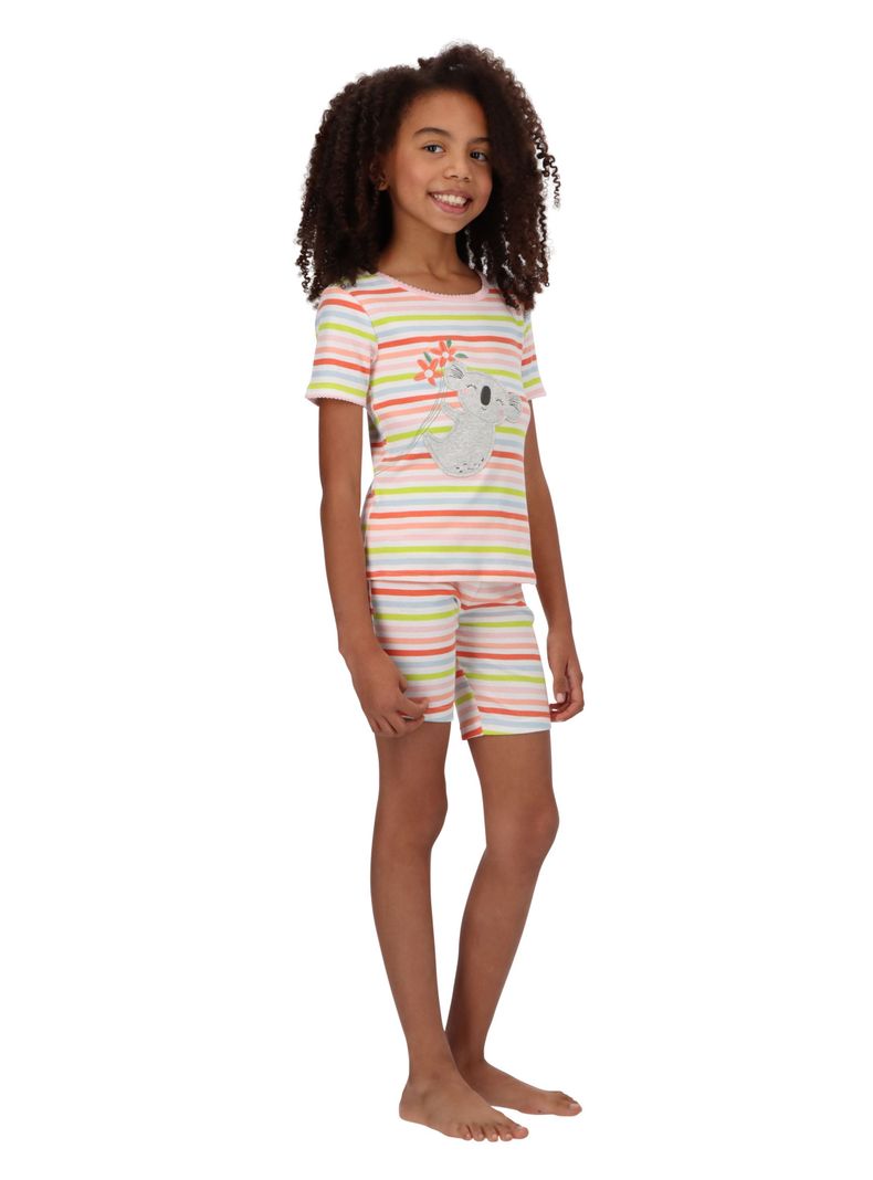 Pijama Corto Niña Rosado Algodón Mota-1