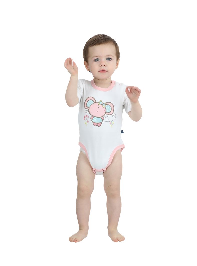 Body manga Corta Pack 3 Niña Motita-5