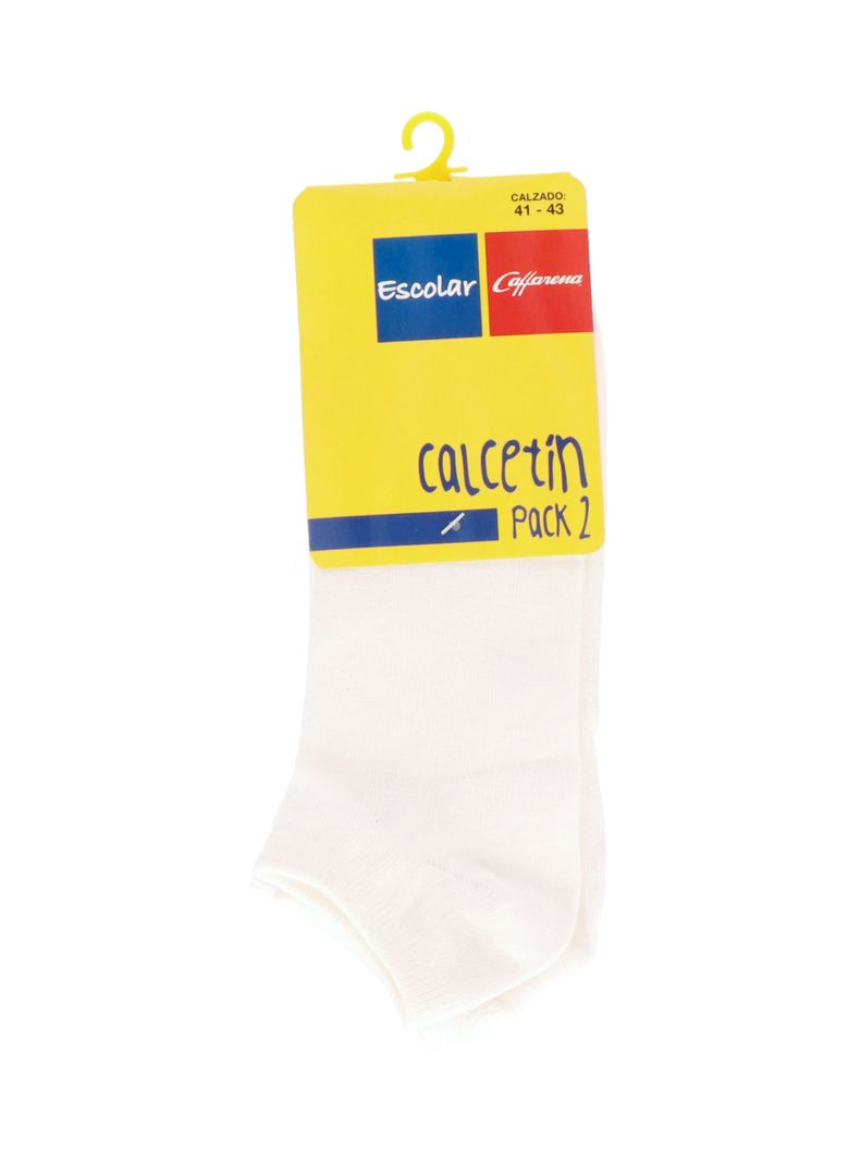 Calcetín tobillo algodón pack 2 Caffarena-0