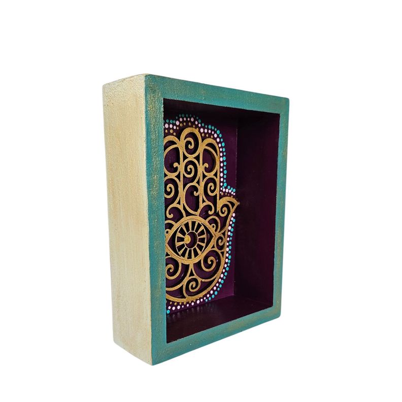 Cuadro cajón Mano de Fátima-1