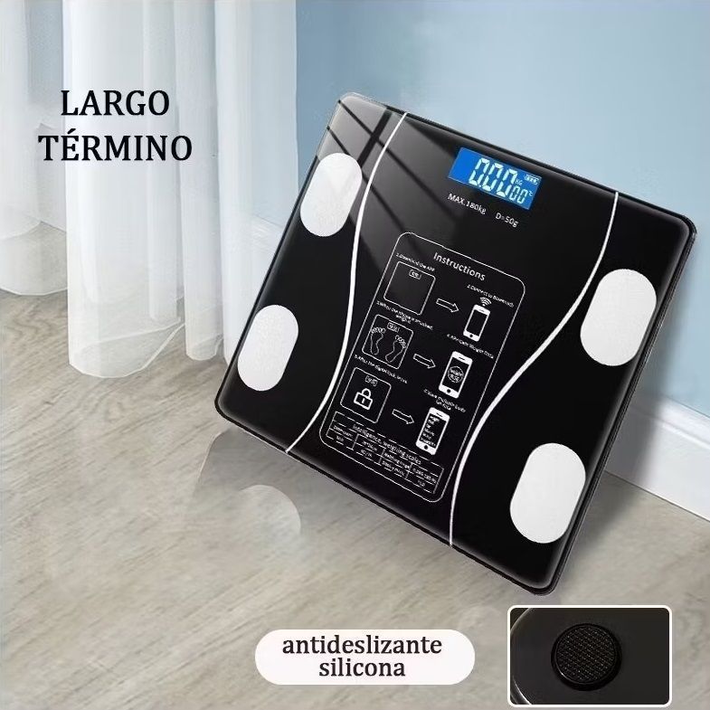 Balanza pesa Personal Vidrio templado max 180K Bluetooth APP-2