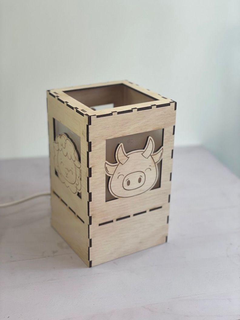 Lámpara para mesa de animales de granja-0