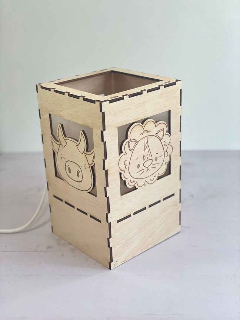 Lámpara para mesa de animales de granja-2
