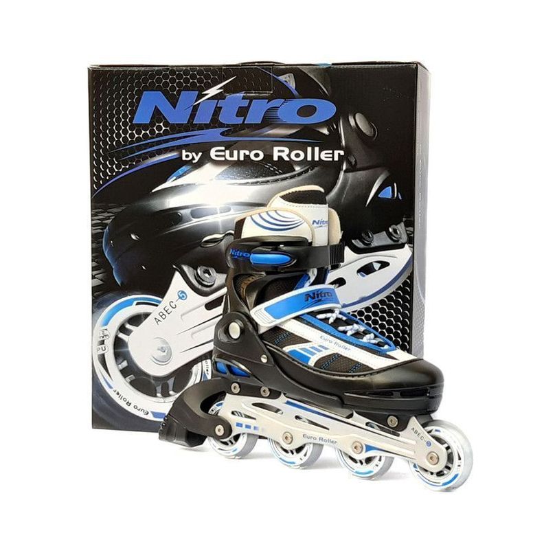 PATIN NITRO 5 EUROLLER REGULABLE AZUL S-1