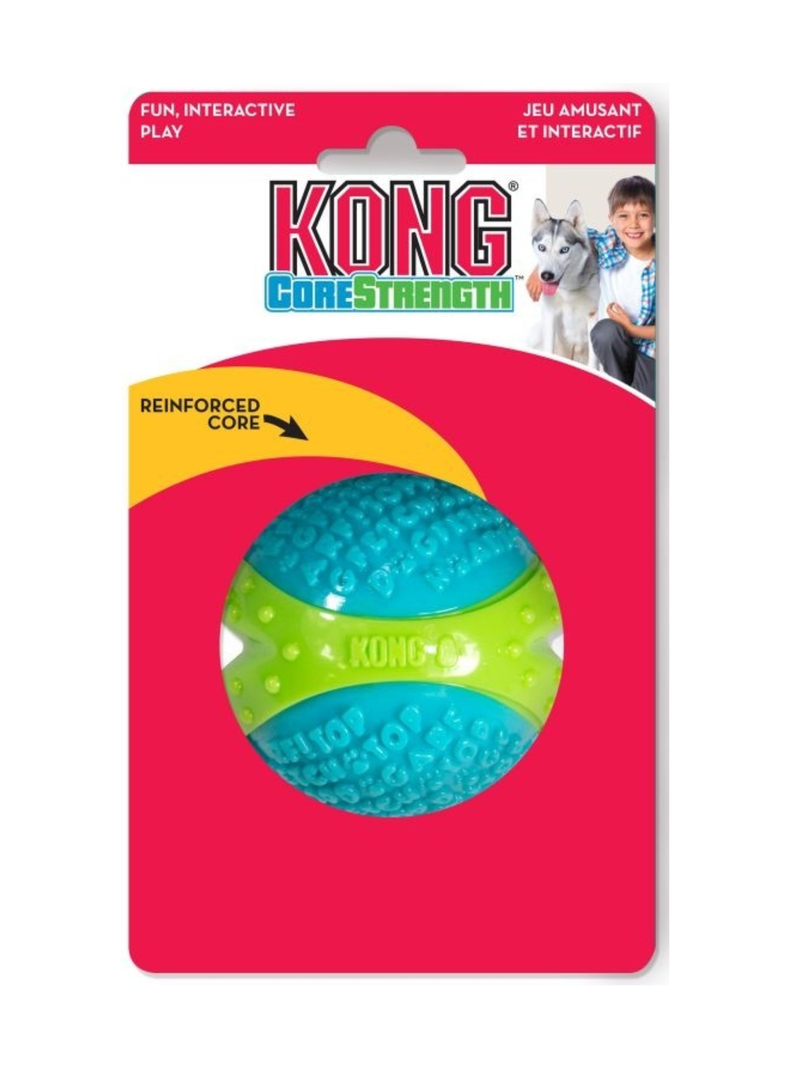 Kong Corestrength Pelota Con Textura Talla M 6cm Color: Verde/azul-0