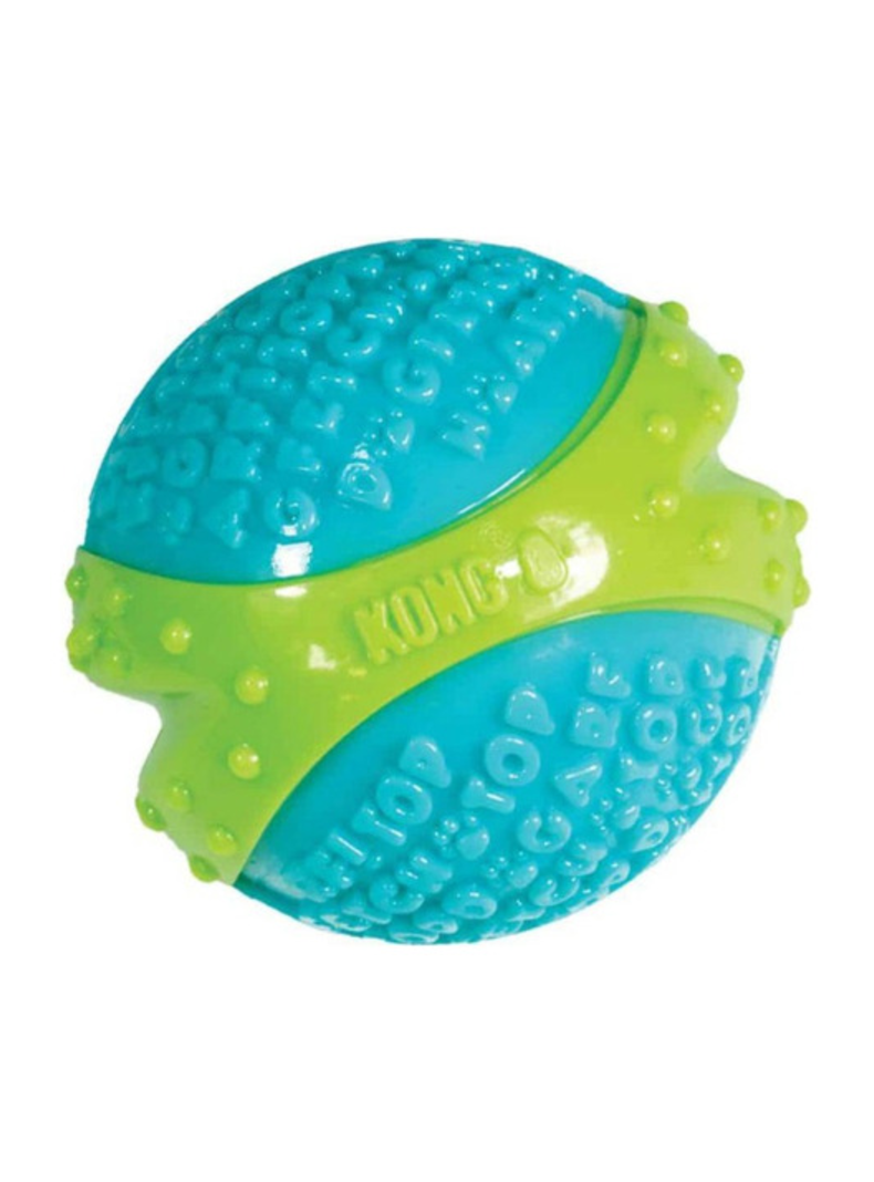 Kong Corestrength Pelota Con Textura Talla M 6cm Color: Verde/azul-1