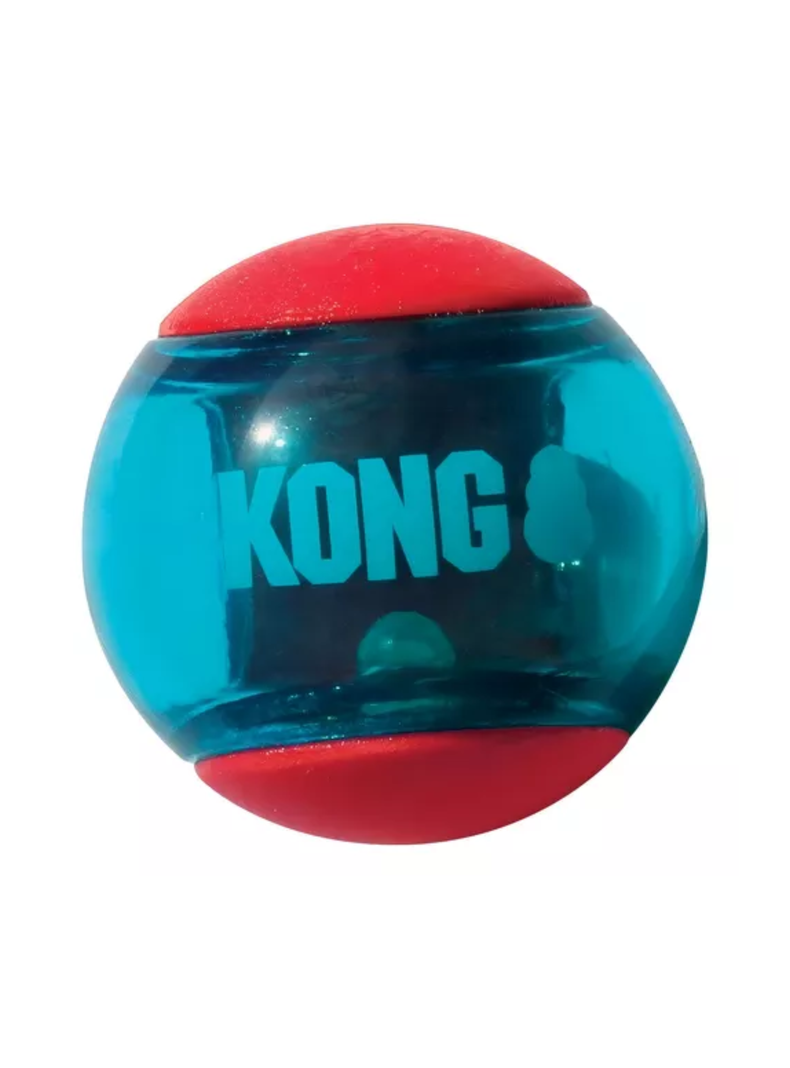 Kong Squezz Action Ball Largejuguete Pelota Perro Pack X2 Color Celeste-1