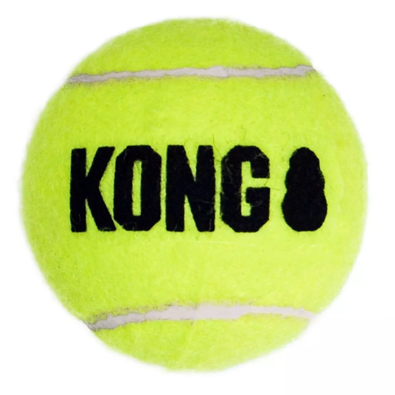 3 Pelotas Tenis Squeakair Chicas Small Juguetes Perro Kong Color Amarillo-1