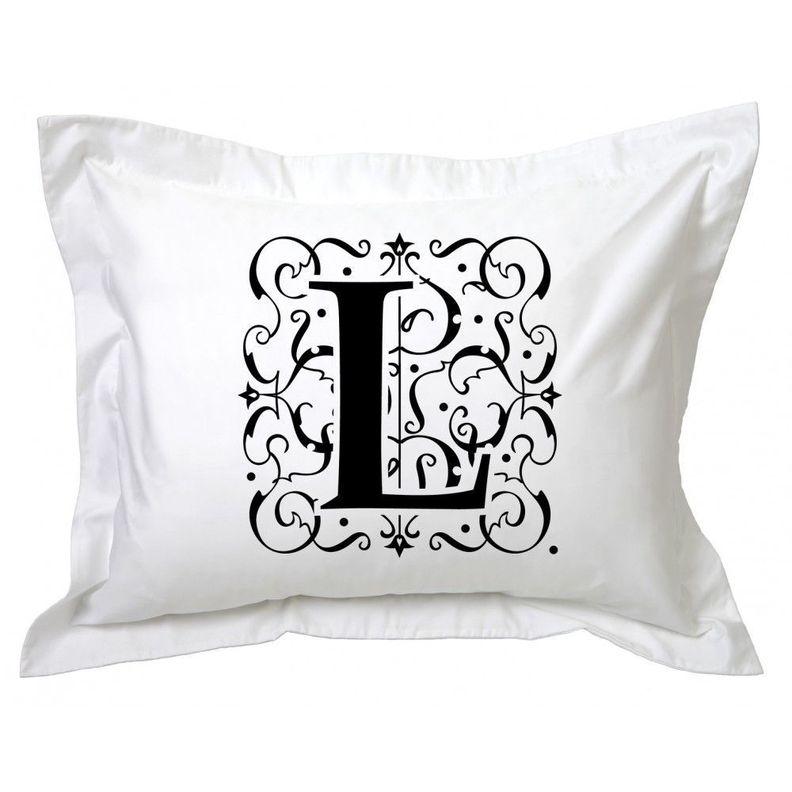 Funda de Almohada Letra Deco L-0