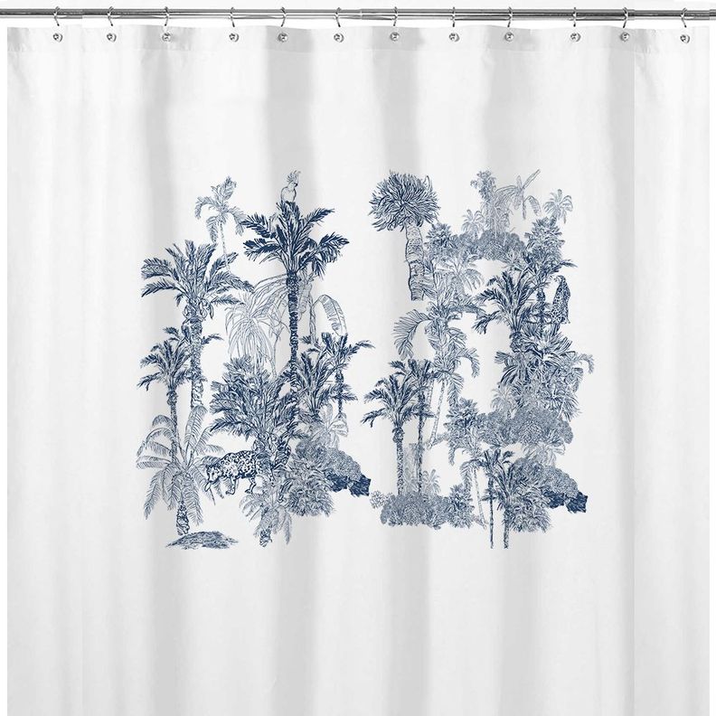 Cortina de Baño Velo Organza Tropical-2