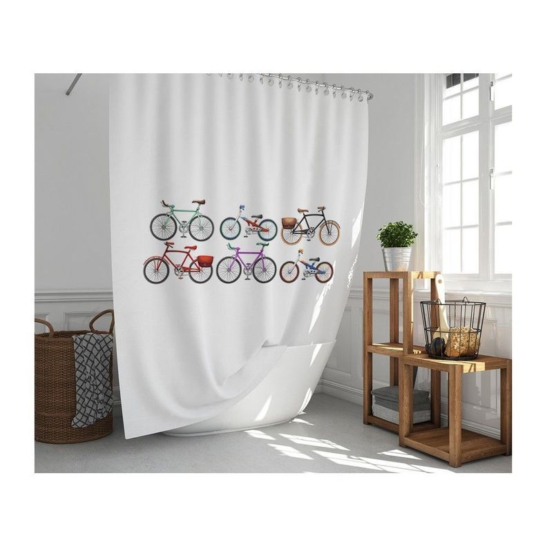 Cortina de Baño Bicicletas-1