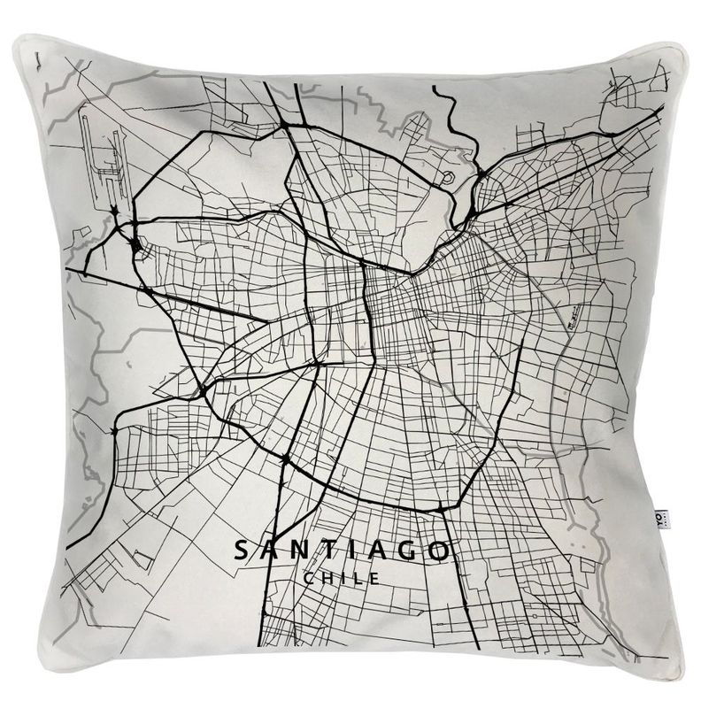 Cojín Mapa Santiago, 60x60-0