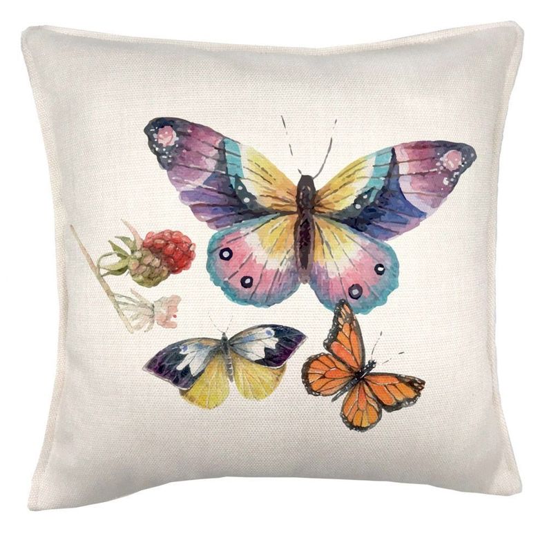 Cojin Alas de Mariposas 1, 45x45 Crema
