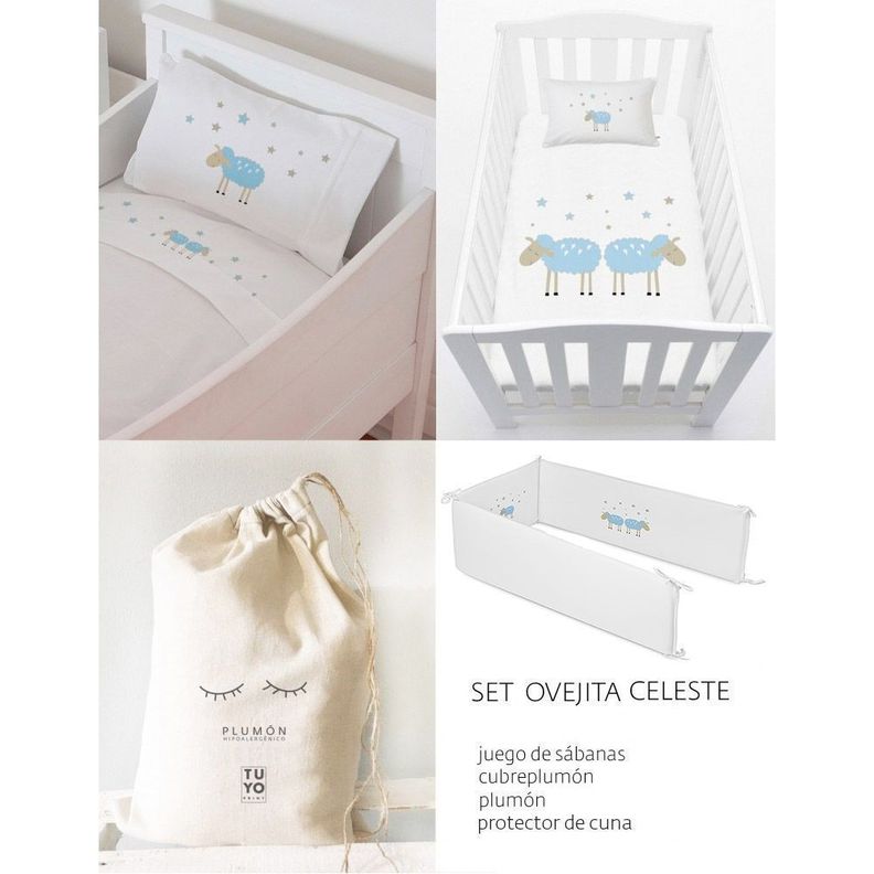 Set Cuna Ovejita Celeste-3